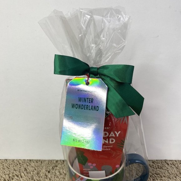 Starbucks Holiday Blend Coffee And Green Starbucks Ceramic Mug 18oz Gift Set - Picture 3 of 9